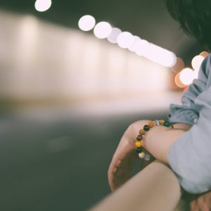 Chakra-inspired bracelet worn as spiritual jewellery