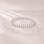 Manka minimal Crystal Bracelet with small clear crystal beads